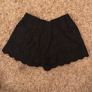 Lace Black Shorts Size S